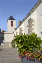 Church of Sainte-Anne at La Turballe, a commune in the Loire-Atlantique department in western France