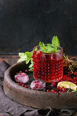Red currant lemonade