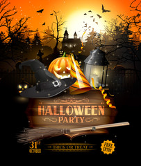 Halloween greeting card