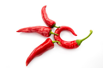 Chili pepper isolated on white background