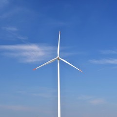 Fototapeta premium Eco power. Wind Turbine for alternative energy.