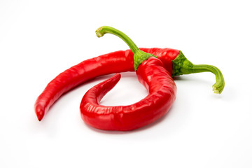 Chili pepper isolated on white background
