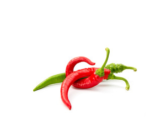 Chili pepper isolated on white background