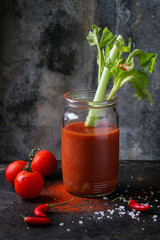 Tomato and paprika juice