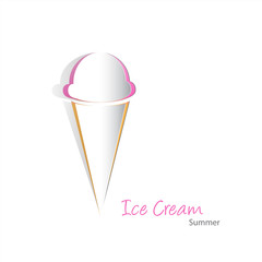 Ice cream cutout