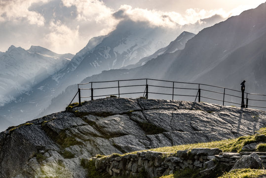 Switzerland, Grisons, Swiss Alps, Parc Ela, viewpoint