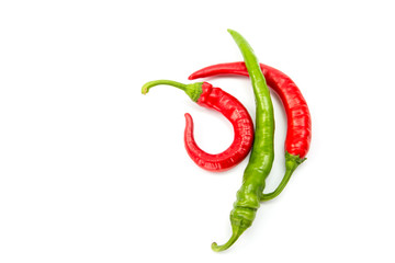 Chili pepper isolated on white background