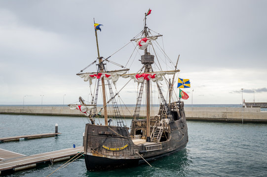 Santa Maria De Colombo Historical Ship Replica, Madeira Island.