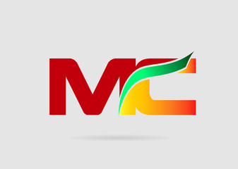 Letter M and C logo vector
