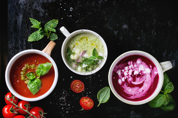 Cold vegetarian soups