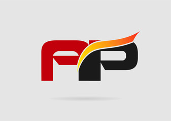 ap company linked letter logo
