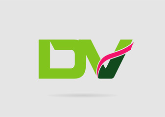 DV company linked letter logo
