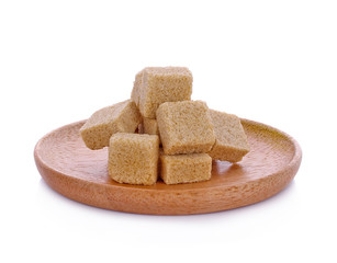 Brown cane sugar cubes