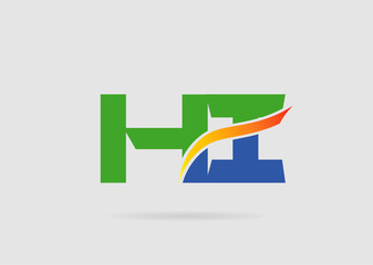 HI company linked letter logo
