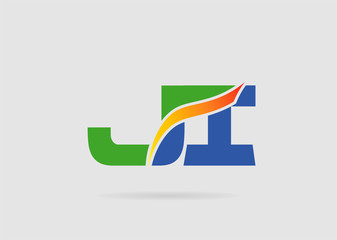 JI company linked letter logo
