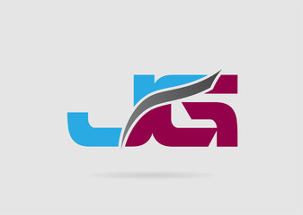 Obraz premium JG Logo. Vector Graphic Branding Letter Element 