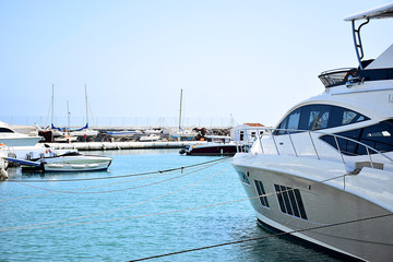 Fototapeta premium Sail boat harbor