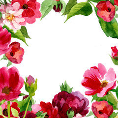 Handmade card in watercolor design. Could be used for: wedding, background for card, valentine gift, romantic design, decoration, illustration or poster.