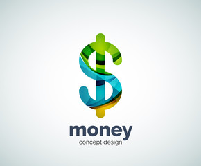 Vector dollar logo template