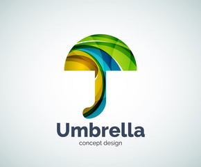 Vector umbrella logo template