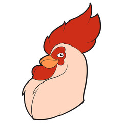 Chicken Cartoon Head