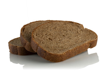 the slices of rye bread