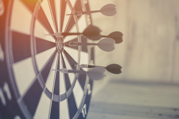 dartboard arrow  business success concept