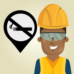 worker protection industrial vector illustration design eps 10