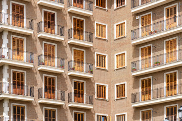 Common Apartament Building Block Exterior Facade