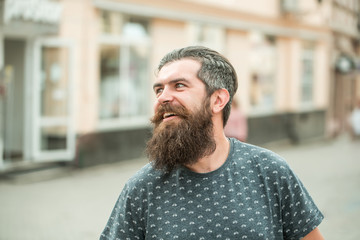 handsome bearded man outdoor