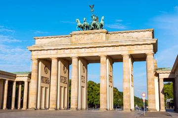 The famous Brandenburger Tor, Berlins most visited landmark