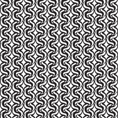 Seamless abstract pattern. Monochrome image. Geometric repeating elements. Vector illustration.
