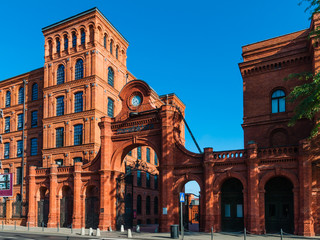 Altes Fabrikgebäude in Lodz; Polen - obrazy, fototapety, plakaty