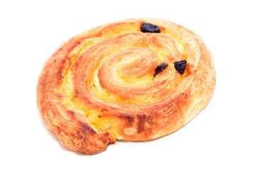 Fresh pudding corn isolated on white