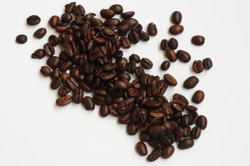 Coffee beans isolated