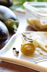 appetizer of pickled eggplant