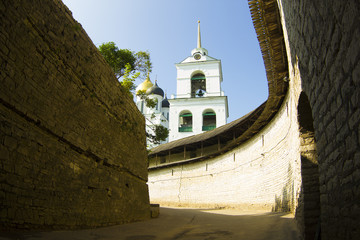 The sights of the city of Pskov
