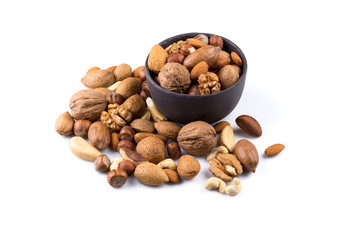 Nuts mix in bowl