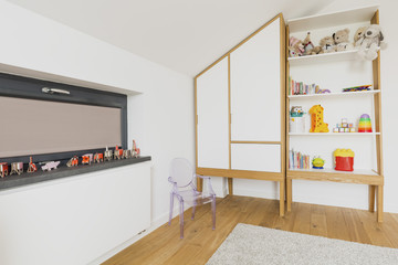 Modern minimalism made cosy in children's room decor