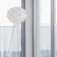 Fototapeta na wymiar Designed lamp in contemporary interior