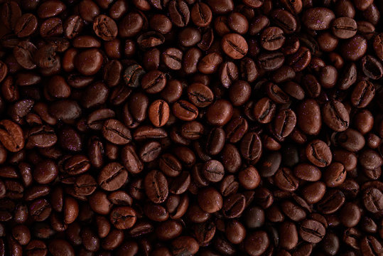 coffee beans in full screen