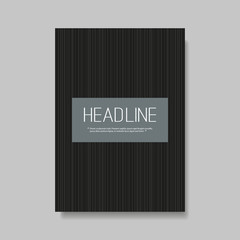     Flyer or Cover Design with Striped Background 