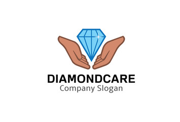 Diamond Care Logo Design Illustration