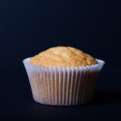 Fresh cupcake desert before decoration. Selective focus