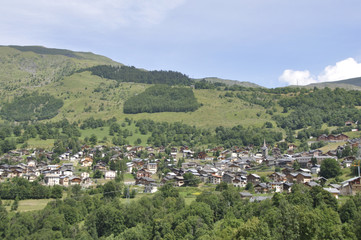Fototapeta na wymiar Saint-Martin des Bellevilles (Savoie)