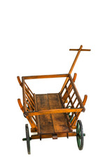 Old wooden cart wagon