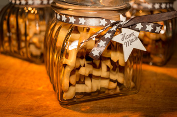 Christmas homemade cookie jars