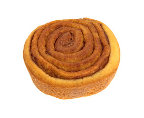 Pecan sweet roll on a white background