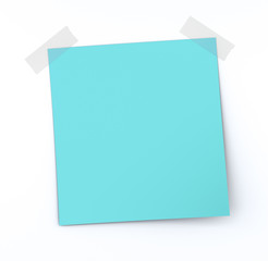 post it note on white