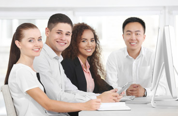 Group of people working in office